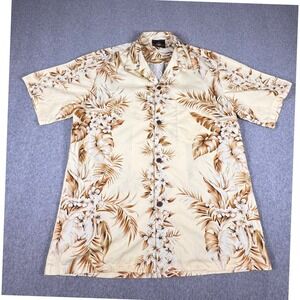 Vintage Royal Creations Aloha Shirt L Dad Beach Made In‎ Hawaii Florals 90s